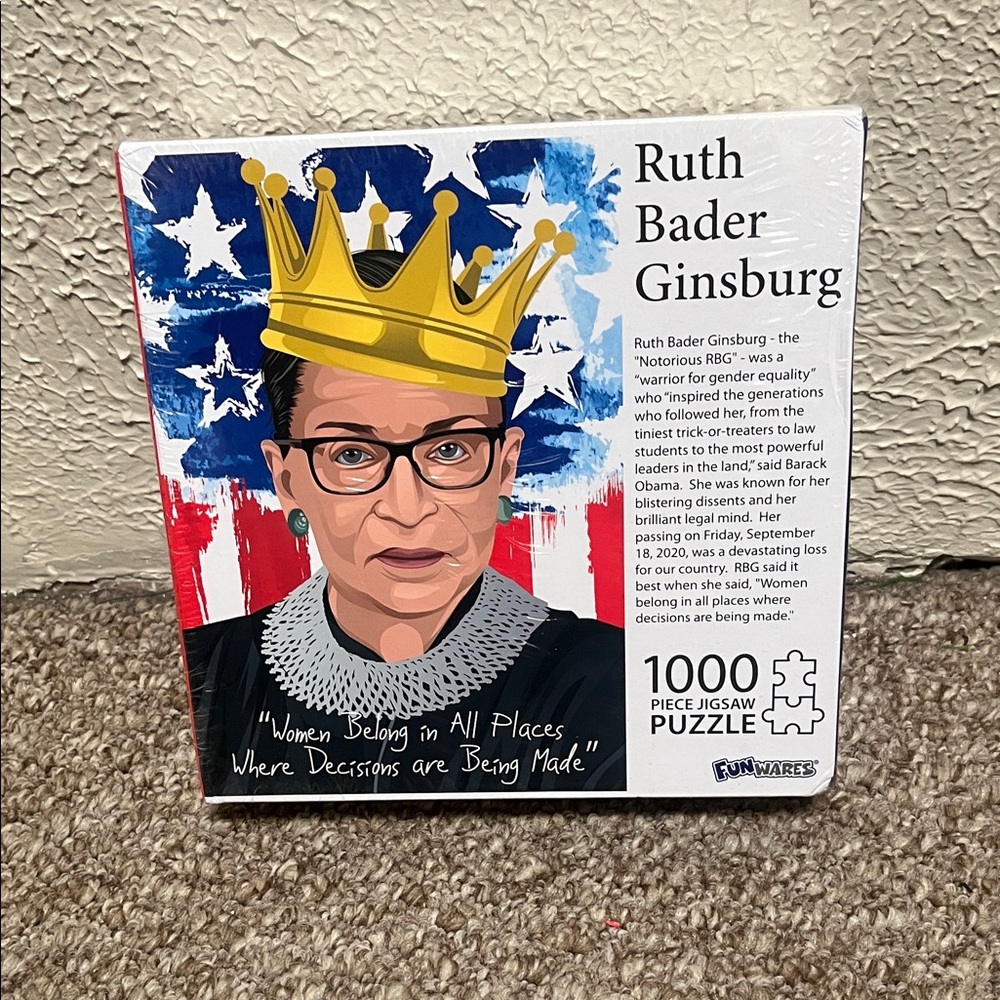 Ruth Bader Ginsburg 1000 Piece Jigsaw Puzzle